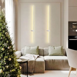 Opviq Lámpara de pared blanca con cuerpo metálico